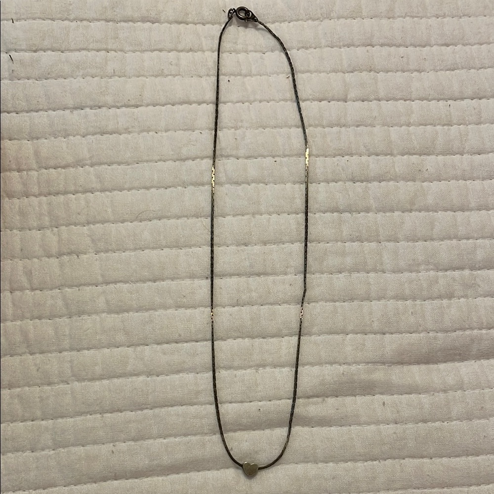 Sterling Silver Necklace with Small Heart Pendant